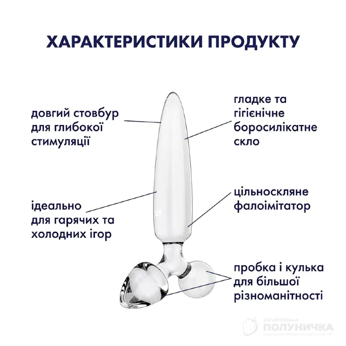 Тристоронній скляний дилдо Satisfyer Triple Crystal 1 Transparent — фото 5