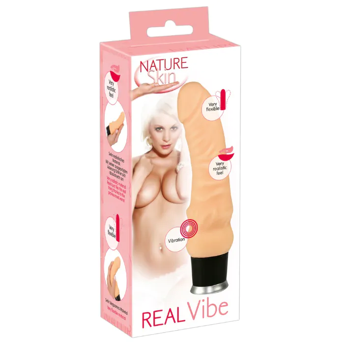 Вібратор Nature Skin Real Vibe — фото 8
