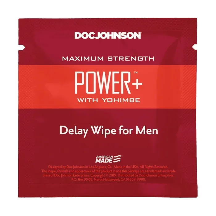 Пролонгатор серветка Doc Johnson Power+ Delay Wipe For Men