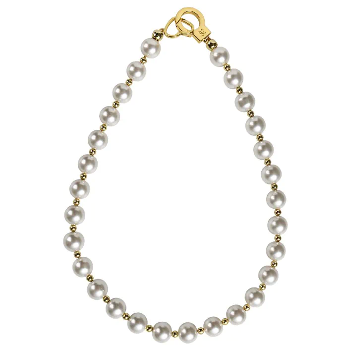 Перлинний нашийник з повідцем LOCKINK Pearl Collar & Leash Set — фото 4