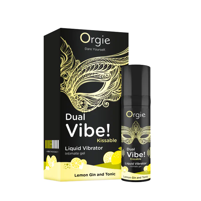 Рідкий вібратор Orgie Dual Vibe! Lemon Gin And Tonic 15 мл