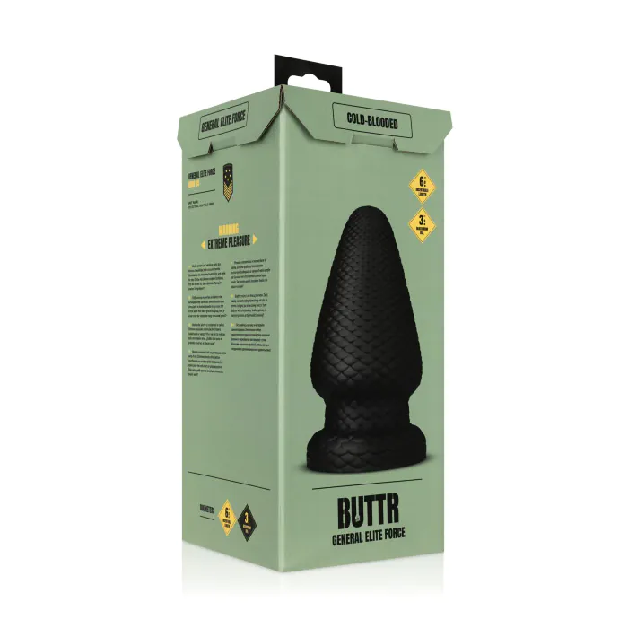 Анальна пробка BUTTR Cold Blooded Scaled Butt Plug — фото 8