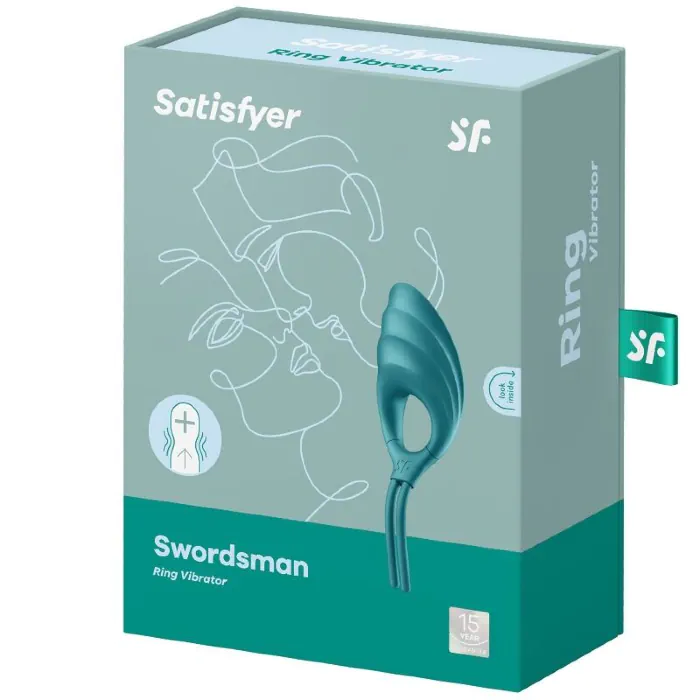 Ерекційне віброкільце Satisfyer Swordsman Green — фото 4