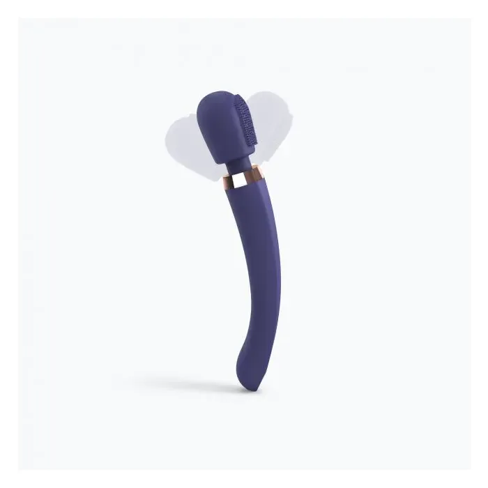 Вібромасажер із силіконовою щіточкою Love to Love Brush Crush Midnight Indigo — фото 4