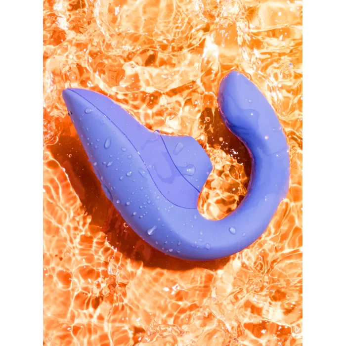Вібратор кролик з вакуумною стимуляцією Womanizer Blend Vibrant Blue — фото 22