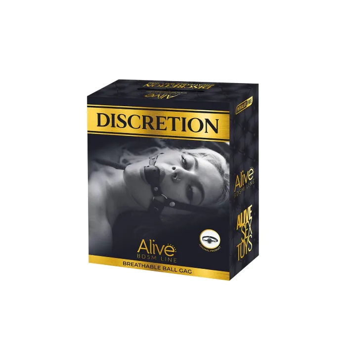 Повітропроникний кляп Alive Discretion Red — фото 3