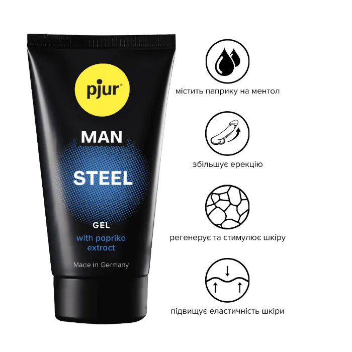 Збуджуючий гель pjur Man Steel Gel 50 мл — фото 2