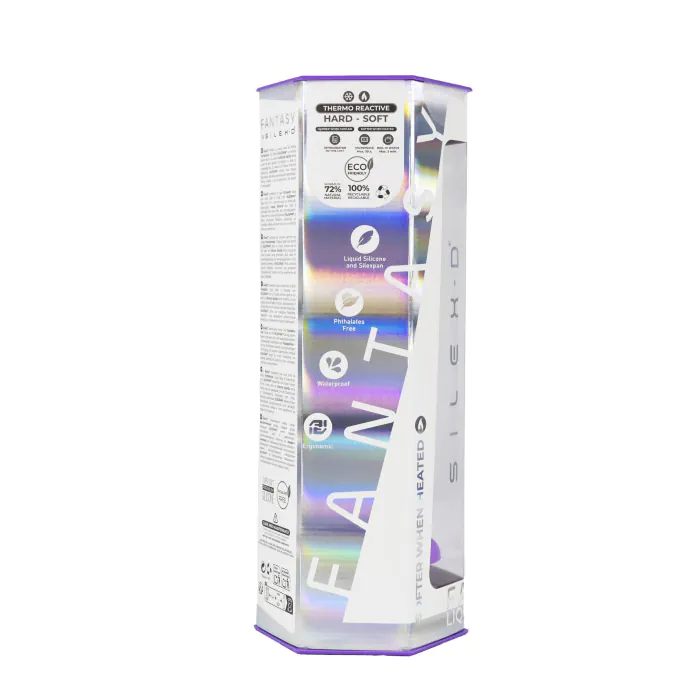 Фалоімітатор SilexD Fantasy Liquid Silicone Dreamy 7" Purple — фото 10