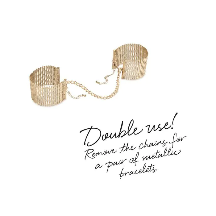 Наручники Bijoux Indiscrets Desir Metallique Handcuffs - Gold — фото 5