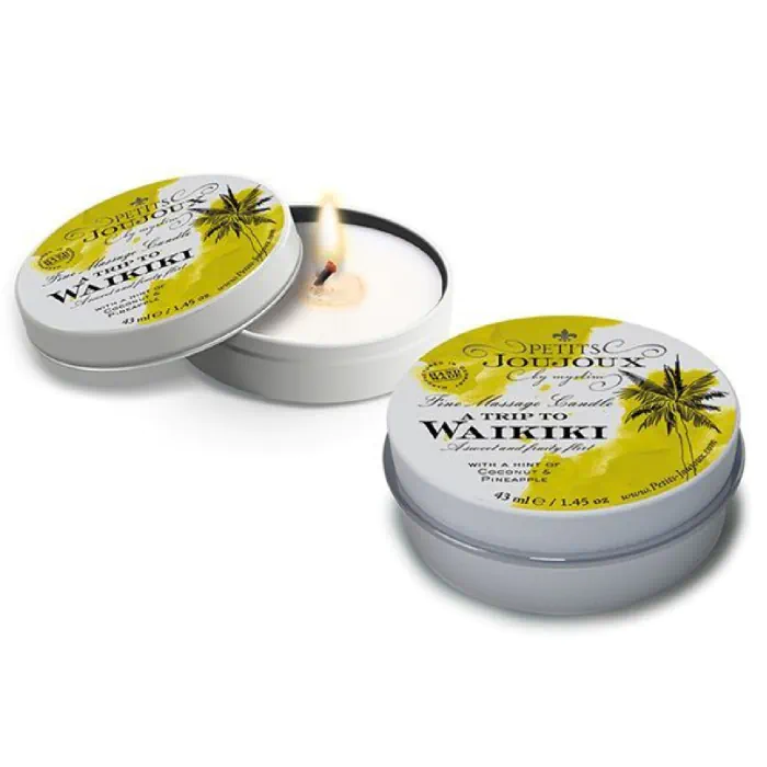 Масажна свічка Petits Joujoux Waikiki Beach Coconut and Pineapple — фото 2