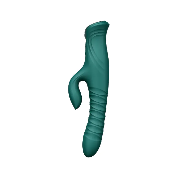Смарт пульсатор-кролик з вібрацією Zalo Mose 2 Turquoise Green — фото 4