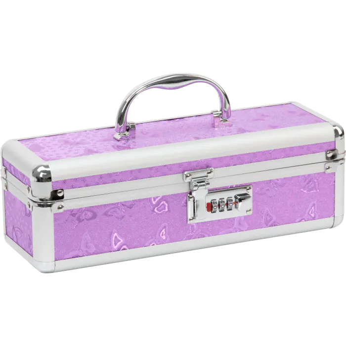 Кейс для зберігання секс-іграшок The Toy Chest Lockable Vibrator Case Purple з кодовим замком — фото 2