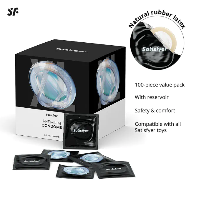 Презервативи Satisfyer Premium XL 100 шт — фото 6
