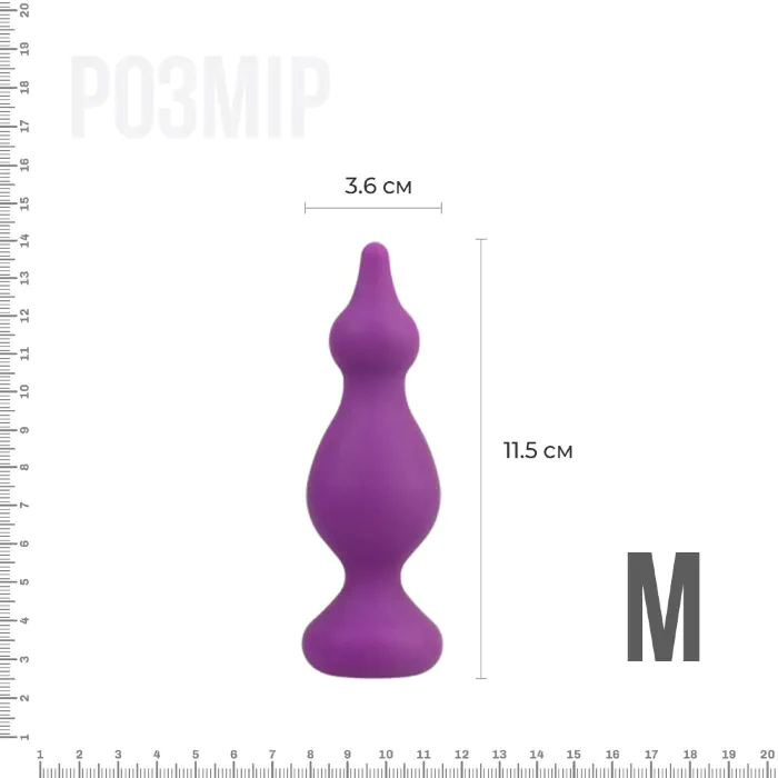 Анальна пробка Adrien Lastic Amuse Medium Purple M — фото 2