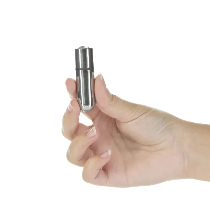 Віброкуля PowerBullet First-Class Bullet with Key Chain Pouch Silver — фото 2