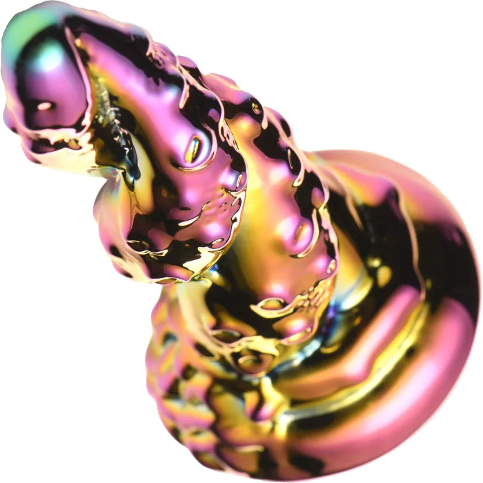 Фалоімітатор Creature Cocks Enchanting Rainbow Glass Dildo — фото 2