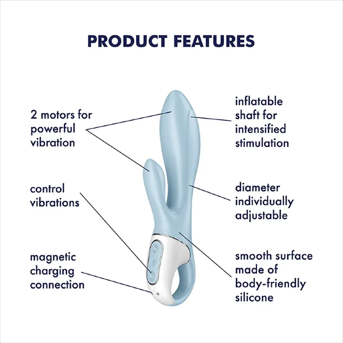 Вібратор Satisfyer Air Pump Bunny 1 — фото 7