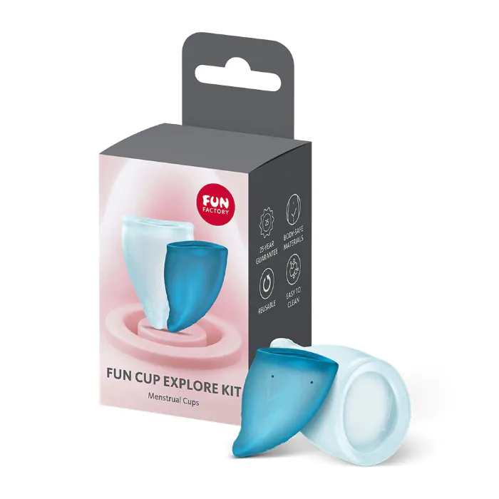 Набір менструальних чаш Fun Cup Explore Kit Turquoise — фото 7