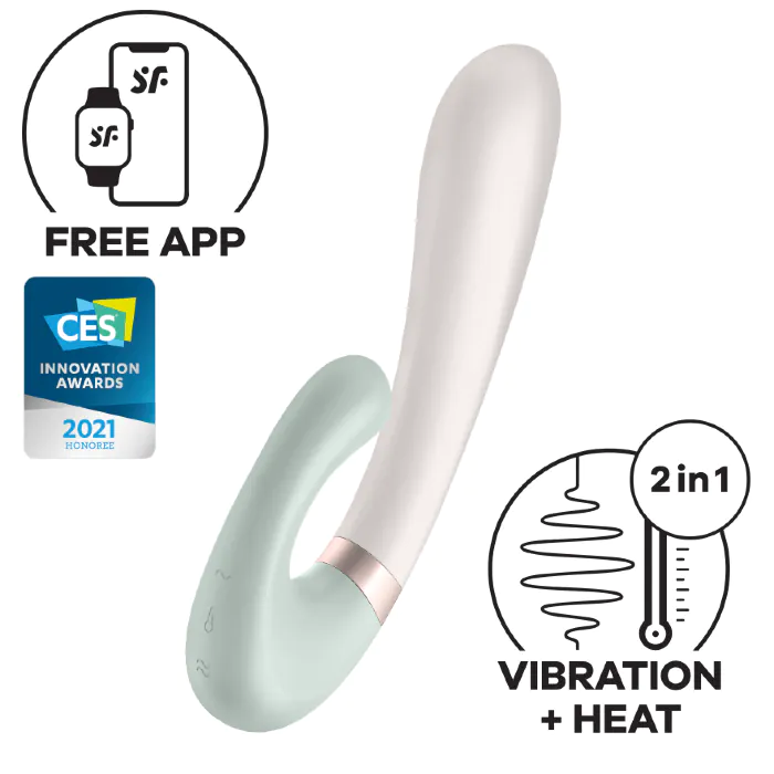 Смарт вібратор Satisfyer Heat Wave mint
