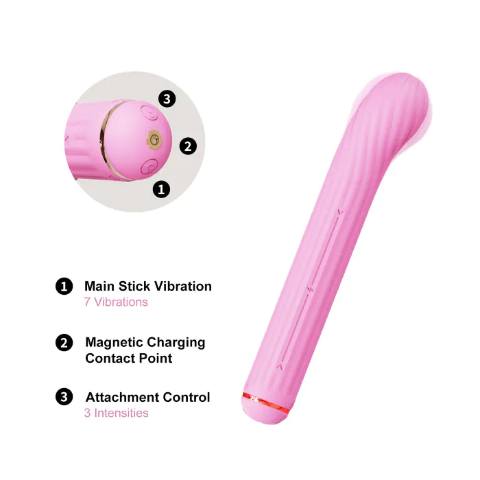 Вібратор Otouch Magic Stick S1 Plus Pink — фото 5
