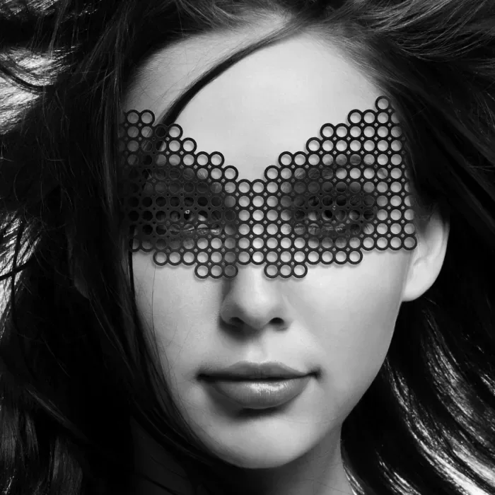 Маска без зав’язок Erika Bijoux Indiscrets Black — фото 2