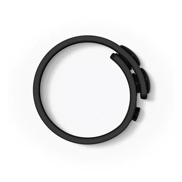 Регульоване ерекційне кільце на кнопках Love To Love Hero Ring Black Onyx — фото 2