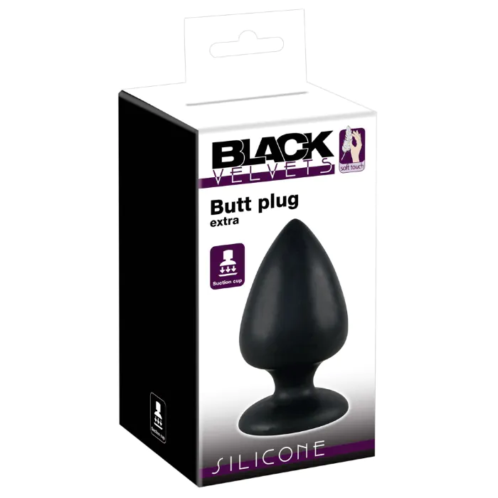 Анальна пробка Black Velvets Butt Plug Large — фото 5