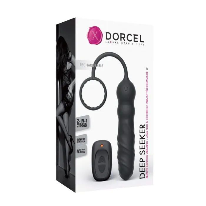 Анальний вібратор Dorcel Deep Seeker з ерекційним кільцем — фото 5