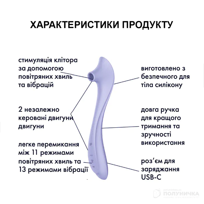 Вакуумний кліторальний стимулятор Satisfyer Easy Lover Violet — фото 5