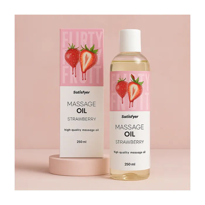 Масажна олія Satisfyer Massage Oil Strawberry 250 мл — фото 8