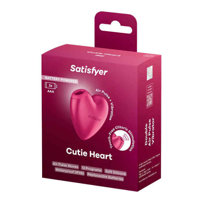 Вакуумний стимулятор-серце з вібрацією Satisfyer Cutie Heart Battery Series — фото 7