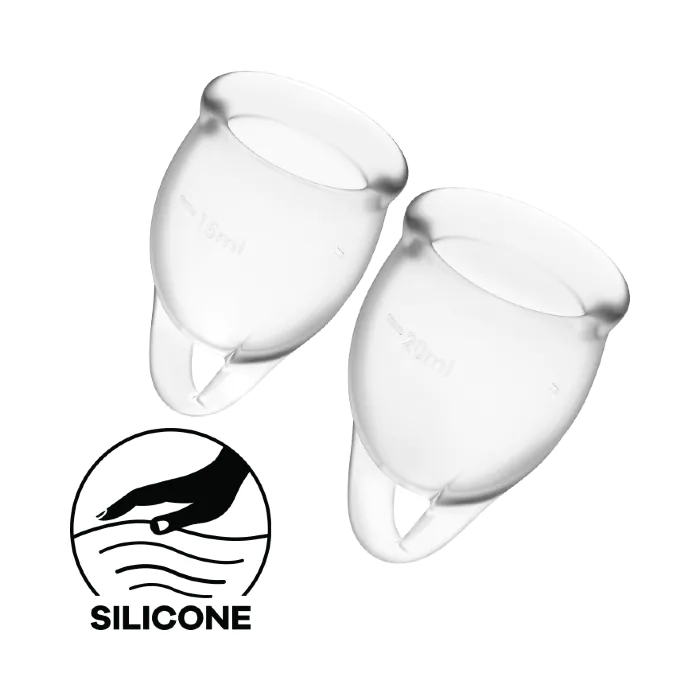 Набір менструальних чаш Satisfyer Feel Confident White