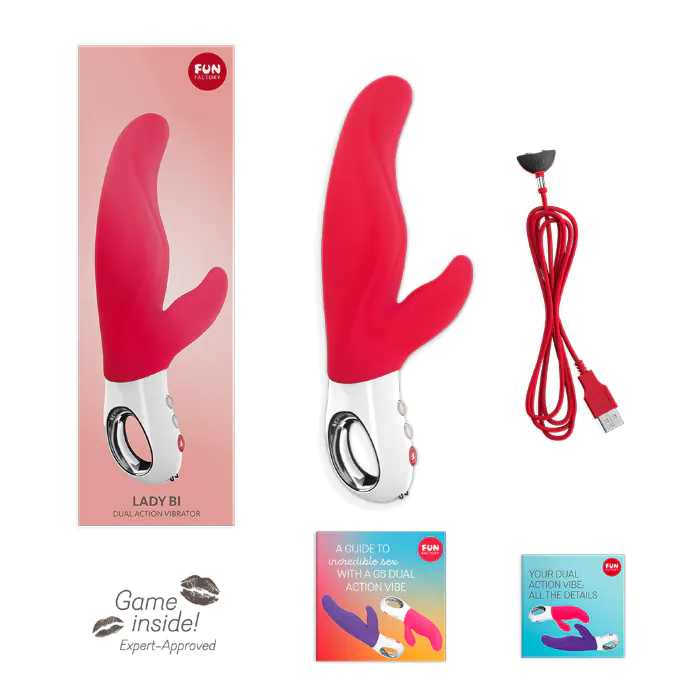 Вібратор Fun Factory Lady Bi India Red — фото 8