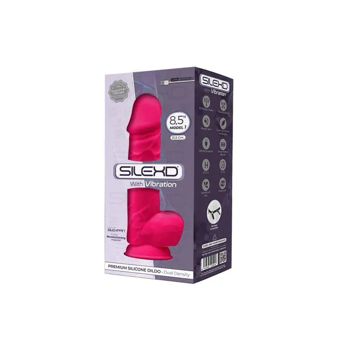 Вібратор SilexD Model 1 Norman Vibro Pink 8,5" — фото 2