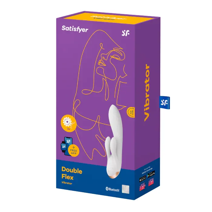 Смарт вібратор Satisfyer Double Flex White — фото 8