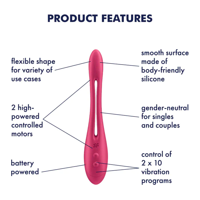 Універсальний гнучкий вібратор для пар Satisfyer Elastic Game Battery Series — фото 5
