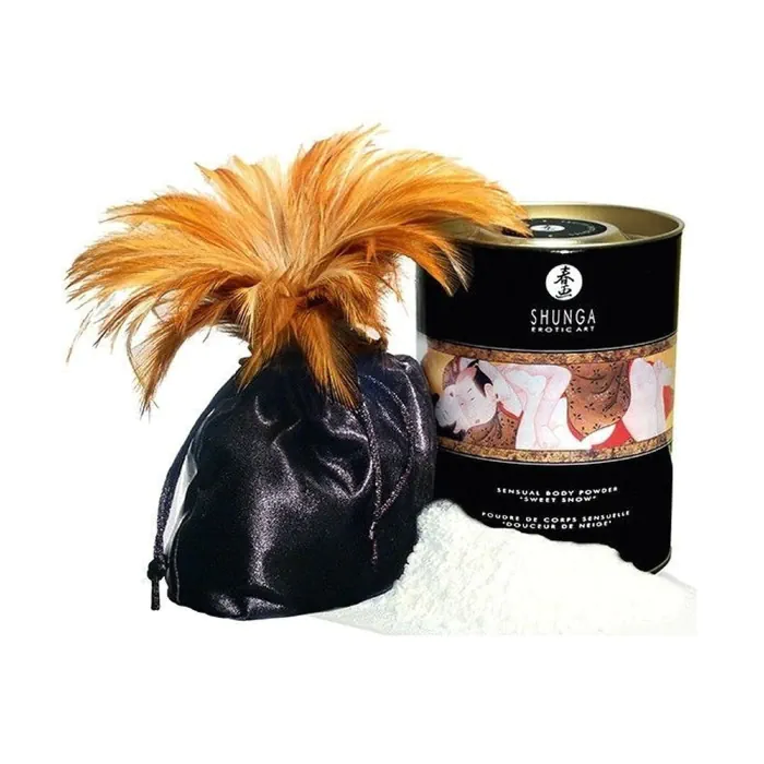 Смачна пудра для оральних пестощів Shunga Sweet Snow Body Raspberry