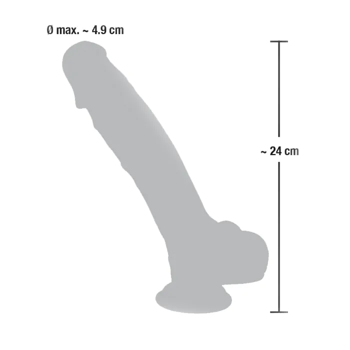 Фалоімітатор Medical Silicone 24 см — фото 8