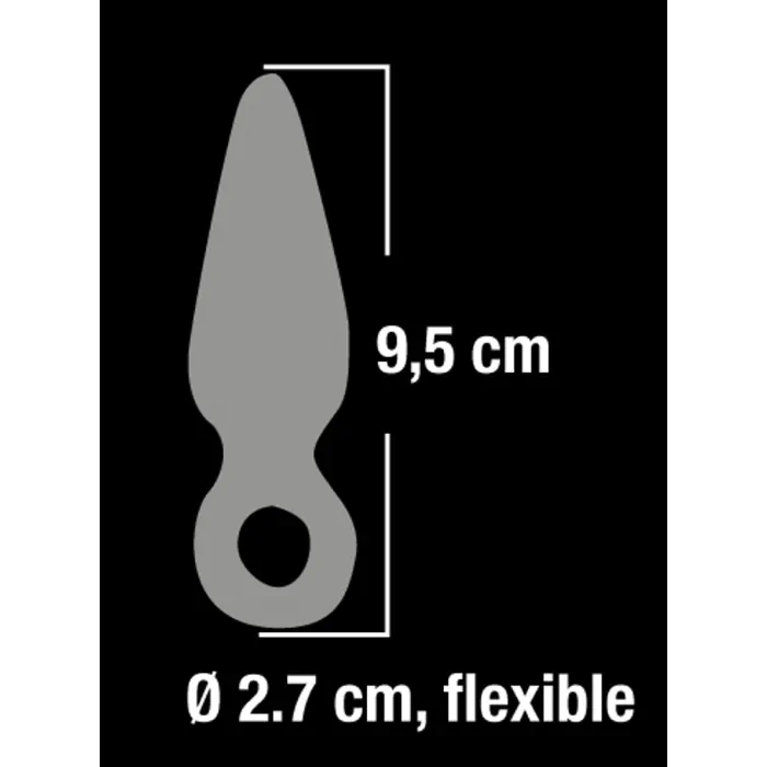 Анальна пробка прозора Finger Plug — фото 6
