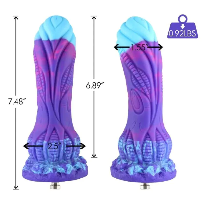 Фалоімітатор Hismith Silicone Dildo HSA140 Monster Series — фото 3
