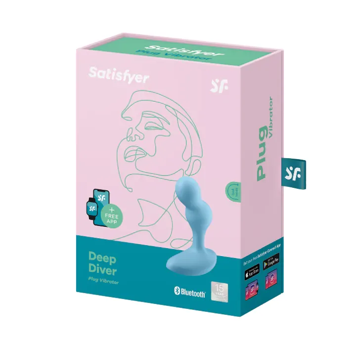 Анальний вібратор Satisfyer Deep Diver Light blue — фото 7