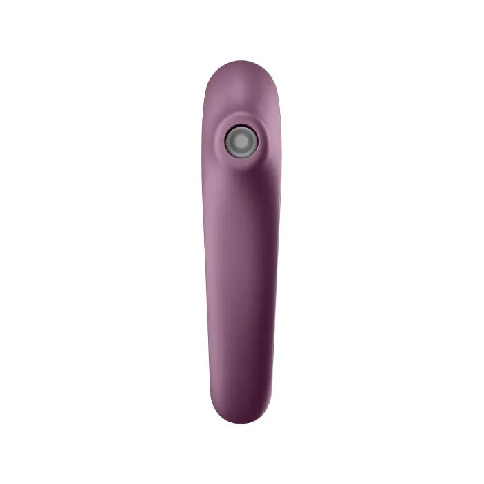 Вакуумний стимулятор з вібрацією Satisfyer Dual Kiss Wine Red — фото 2