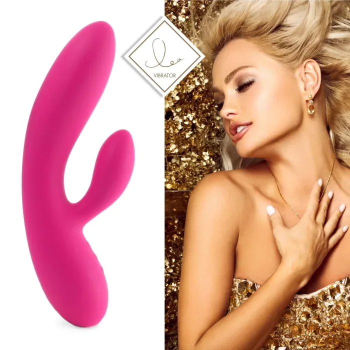 Гнучкий вібратор кролик FeelzToys Lea Rabbit Vibrator Rubine Red — фото 2