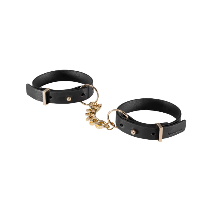 Наручники из екошкіри Bijoux Indiscrets Maze Thin Handcuffs Black