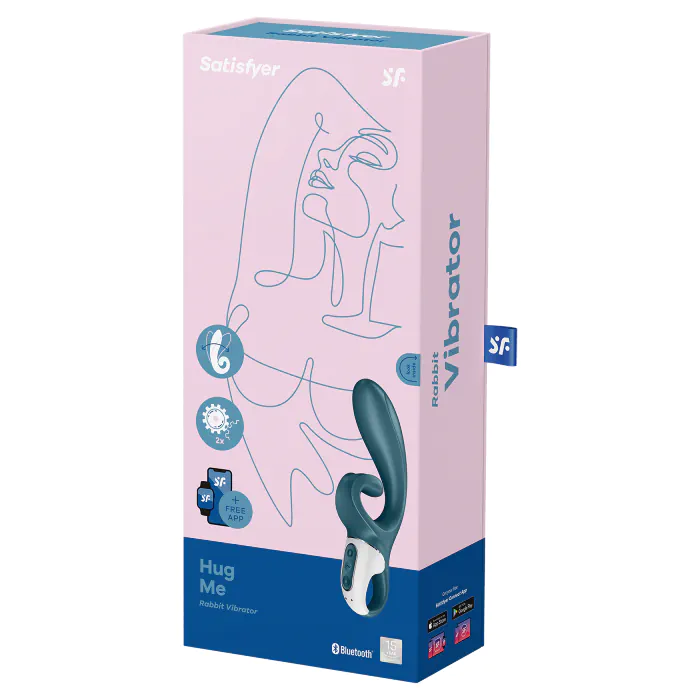 Смарт вібратор Satisfyer Hug me grayblue — фото 6