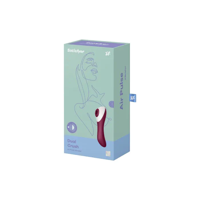Вакуумний стимулятор із вібрацією Satisfyer Dual Crush Wine Red — фото 4