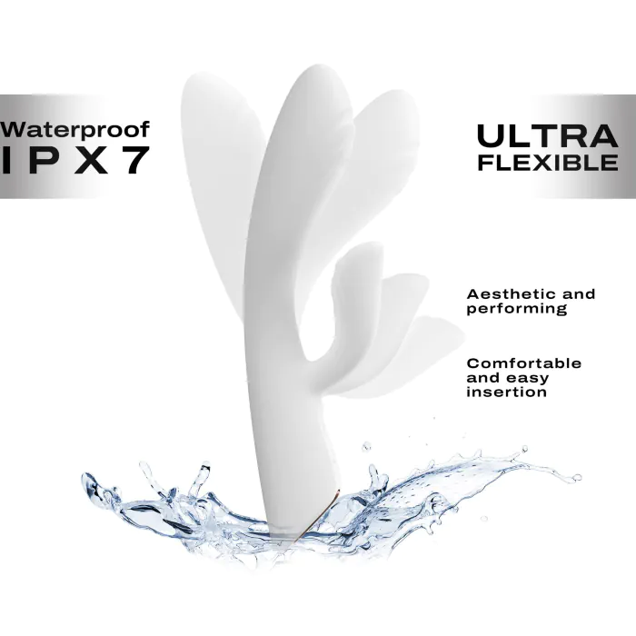 Вібратор Dorcel Flexi Rabbit Vibrator White — фото 4