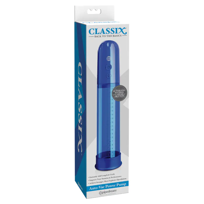 Помпа Pipedream Classix Auto-Vac Power Pump Blue — фото 6