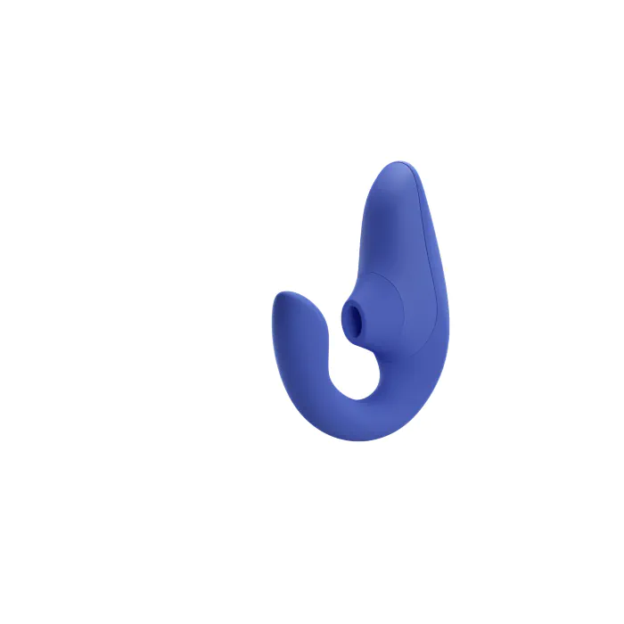 Вібратор кролик з вакуумною стимуляцією Womanizer Blend Vibrant Blue — фото 4
