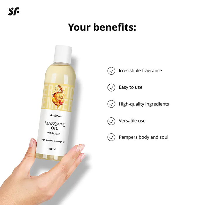 Масажна олія Satisfyer Massage Oil Warming 250 мл — фото 7